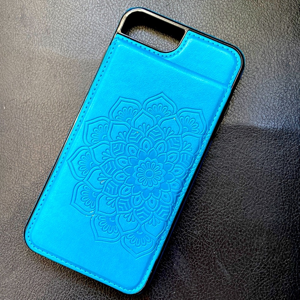 Casebus Mandala Wallet iPhone 11 Case Card Holder Leather Shockproof Turquoise